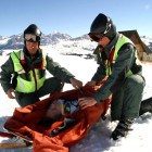 Soccorso in montagna sulla neve