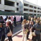 professori dello Scientifico Pollione in protesta contro i lavori bloccati alla scuola (1)