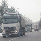 Tir dirottati  sulla Tiburtina per neve e maltempo (1)