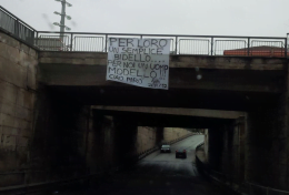 Striscione per Pirolo