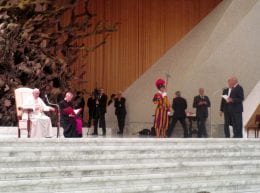 Papa Francesco e il presidente Bcc Roma, Francesco Liberati (1)