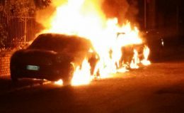 Incendio auto del sindaco Tagliacozzo attentato 2