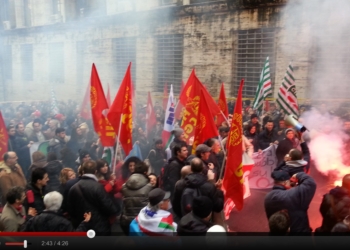 Video manifestazione Roma Micron