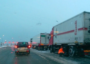 Autostrada A24 bloccata per la neve e il maltempo