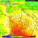 Modello GFS: valori di temperatura ad 850 hpa per le ore 13:00 di Marted' 22 Marzo che vede l'area marsicana tra i 10 e gli 11°c. Clima mite.