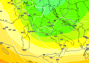 Precipitazioni abbastanza diffuse sull' area in questione