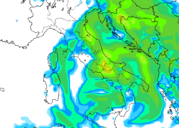 Modello GFS: tempo diffusamente instabile su tutto il territorio Marsicano sia Domenica 1 Maggio che Lunedì 2 con piogge anche moderate se non forti in alcune aree
