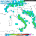 Modello GFS: in risalto le zone con le precipitazioni nella giornata di Domenica 11 Settembre nel pomeriggio. Nelle zone Marsicane potranno esserci fenomeni anche tra moderati e forti.