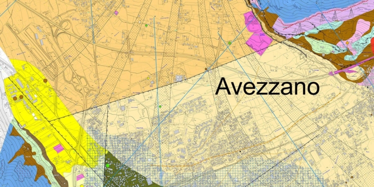 Carta delle Microzone omogenee in prospettiva sismica di Avezzano