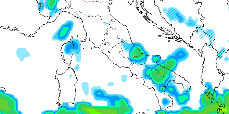 Il modello GFS lascia vedere la possibilità di fenomeni nella serata di Lunedì 28, che potranno essere nevose lungo i rilievi della Marsica orientale e nella zona del Parco Nazionale D'Abuzzo, al di sopra dei 600m