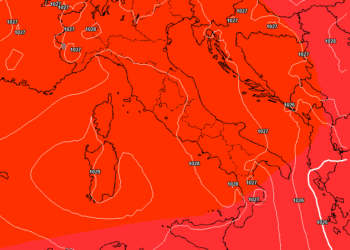 Il modello GFS mostra i valori di geopotenziale nella giornata di Sabato, cui la'rea Marsicana si troverà con un valore DAM di 576 / 580, per cui avremo bel tempo e temperature miti, più sui monti che nelle aree vallive