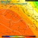 Il modello GFS mostra in figura la situazione a 500hpa, in cui si evidenzia i geopotenziali in rinforzo che garantiranno un tempo abbastanza buono salvo delle nubi alte e stratificate sul territorio Marsicano. Clima mite