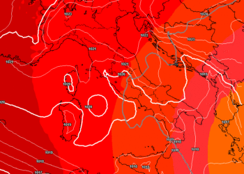 Situazione a 500 hpa prevista da GFS nella giornata di Domenica 28 Maggio. Il tempo sulla Marsica sarà bello e con temperature simil estive