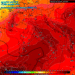 In figura il modello GFS mostra la situazione ad 850 hpa prevista per le ore 17:00 di Sabato 5 Agosto. Valori fino a circa 28°c sulla Marsica, pertanto molto caldo.