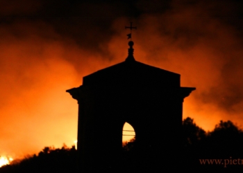 Campanile dell'Annunziata a Tagliacozzo, incendi