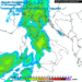 La situazione delle precipitazioni previste da GFS nella giornata di Domenica 10 Settembre. Sulla Marsica fenomeni in qualche caso tra moderato e forte.