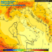 In alto, la situazione per Domenica 22 Aprile, ad 850 hpa. Sulla Marsica, giornata molto mite, soleggiata al mattino ma con qualche disturbo possibile nel pomeriggio.