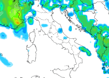 La situazione delle precipitazioni per le ore centrali della giornata sull'Italia. Al momento non appare una giornata brutta sulla Marsica, ma in ogni caso qualche fenomeno non sarà da escludere nel pomeriggio.