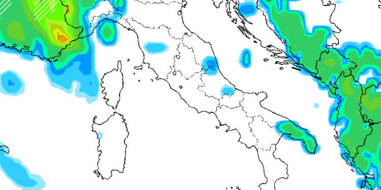 La situazione delle precipitazioni per le ore centrali della giornata sull'Italia. Al momento non appare una giornata brutta sulla Marsica, ma in ogni caso qualche fenomeno non sarà da escludere nel pomeriggio.