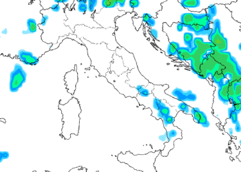 La situazione delle precipitazioni intorno alle ore 14:00 di Domenica 10 Giugno. Giornata abbastanza buona, salvo qualche nube e forse qualche veloce precipitazione sui rilievi del Parco Nazionale.