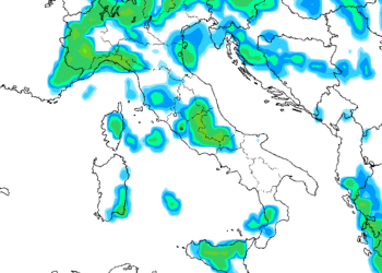 La situazione secondo GFS  per Domenica pomeriggio mette in risalto la possibilità di temporali su buona parte del territorio Marsicano.