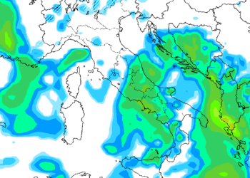 Ecco la situazione prevista da GFS per Domenica 25 a circa metà pomeriggio sull'Italia. Saranno possibili delle precipitazioni a carattere moderato su tutta la Marsica.