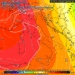 La situzione a 500 hpa secondo GFS per Domenica sera alle ore 19:00 a 500 hpa. Geopotenziali piuttosto elevati, le quali garantiranno tempo stabile e soleggiato su tutto il territorio Marsicano.