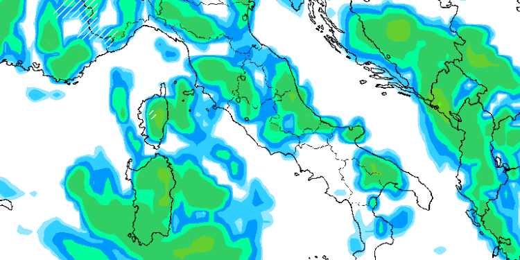 La situazione per Domenica pomeriggio vede un tempo instabile in molte regioni d'Italia, cui l'Abruzzo ed appunto la Marsica, con piogge a carattere moderato.