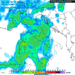 La situazione delle precipitazioni nelle ore centrali di Domenica 26. Si nota l'Abruzzo e quindi la Marsica al di sotto di piogge tra moderato ed abbondanti e pertanto su tutta la Marsica.
