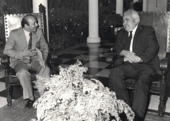 Otto Campos Quintero insieme a Luis Herrera Campins, presidente del Venezuela dal 1979 al 1984