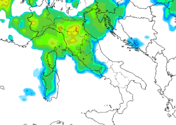 La situazione delle possibili precipitazioni sulla nostra penisola nelle ore centrali di Domenica 28. Avremo la possibilità , sui settori marsicani di precipitazioni più presenti tra i Simbruini ed il parco nazionale d'Abruzzo.