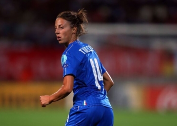 TILBURG, NETHERLANDS - JULY 21: Linda Tucceri Cimini of Italy Women during the UEFA Women's Euro 2017 match between Germany and Italy at Koning Willem II Stadium on July 21, 2017 in Tilburg, Netherlands. (Photo by Catherine Ivill - AMA/Getty Images)
