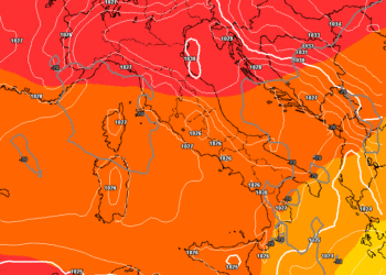 La possibile situazione a 500 hpa prevista da GFS per Martedì Santo. Tuttavia sulla Marsica potrà esserci qualche debole fenomeno pomeridiano, ma nulla di che.