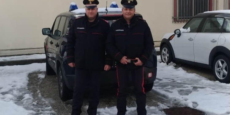 I carabinieri della stazione di Pescina