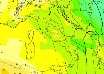 Ad 850 hpa nelle ore centrali di Lunedì Santo 29 Marzo, il campo termico sarà su valori tra i 5 ed i 7°c e ventilazione da est.