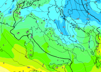 Freddo e precipitazioni in arrivo per Mercoledì 14. La neve potrà cadere intorno ai 700 m.