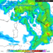 La possibile situazione delle precipitazioni nel corso del primo pomeriggio di Mercoledì 6 Ottobre