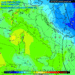La situazione secondo GFS ad 850 hpa prevista nel primo pomeriggio di Martedì 18. Tempo bello, ma estese gelate notturne su tutta la Marsica.