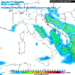 La situazione prevista dal modello americano GFS, che vede delle nevicate anche nel primo pomeriggio di Domenica, almeno sulla Marsica orientale.