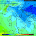 La situazione ad 850 hpa prevista dal modello americano GFS alle ore 13:00 di Martedì 8. Possibilità di cielo nuvoloso con nevicate specie sulla Marsica orientale