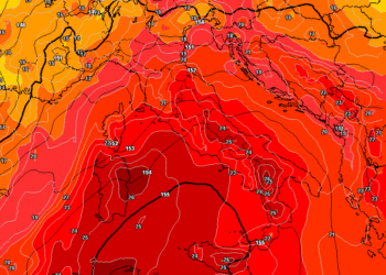 Per Mercoledì 22 Giugno, il modello americano GFS vede ad 850 hpa valori fino a +25°c. Pertanto molto caldo.