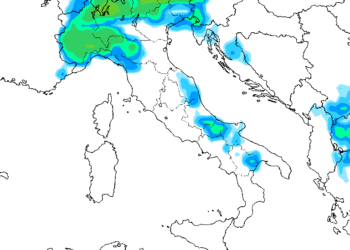 Nelle prime ore di Giovedì, qualche rovescio sarà possibile a come si vede al momento sulla Marsica orientale