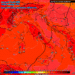 La possibile situazione prevista da GFS per Mercoledì 3 Agosto alle ore 14:00. Temperature in aumento, in un contesto stabile e soleggiato