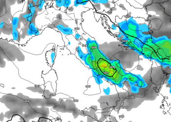 La situazione dei fenomeni nella serata di Domenica 4 Settembre. Piogge un pò ovunque sul territorio abruzzese