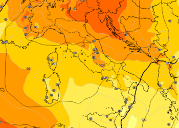 In figura la situazione ad 850 hpa prevista da GFS per le ore 14:00 di Domenica 30 Ottobre. Cielo sereno e molto mite per il periodo nella Marsica e dintorni