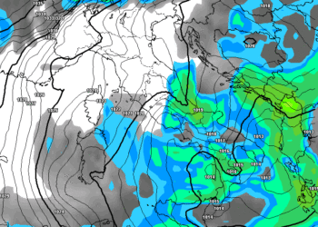 In figura la possibile situazione a 120 h, ossia per Giovedì 2 Febbraio, secondo GFS. Non saranno da escludere dei fenomeni a carattere di rovesci nevosi anche sul Fucino