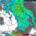 In figura la situazione delle precipitazioni secondo il modello americano, GFS prevista per Mercoledì 10 Maggio. Sull'Abruzzo tempo decisamente perturbato.