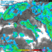 La possibile situazione prevista da GFS per il primo pomeriggio di Mercoledì 31 Maggio. Rovesci anche temporaleschi sull'Abruzzo.