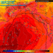 Ecco la situazione ad 850 hpa vista da GFS per le ore 14:00 di Mercoledì 21, giorno del solstizio d'estate. Farà clado come si evince dalla figura, mentre il cielo presenterà della sabbia desertica a quanto pare.