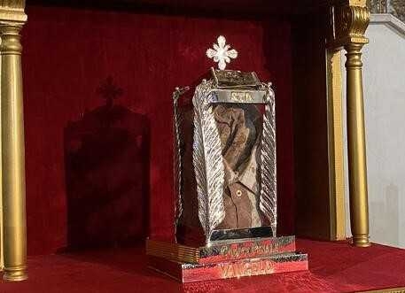 In una Agrigento blindata, tra le polemiche dei cittadini che lamentano la privazione della libertà di spostarsi, sta per iniziare in cattedrale  la
cerimonia di beatificazione di Rosario Livatino, il magistrato ucciso dalla mafia il 21 settembre del 1990, proclamato beato in odium fidei, 9 MAGGIO 2021. ANSA/UFFICIO STAMPA ARCIDIOCESI DI AGRIGENTO +++ NO SALES, EDITORIAL USE ONLY +++